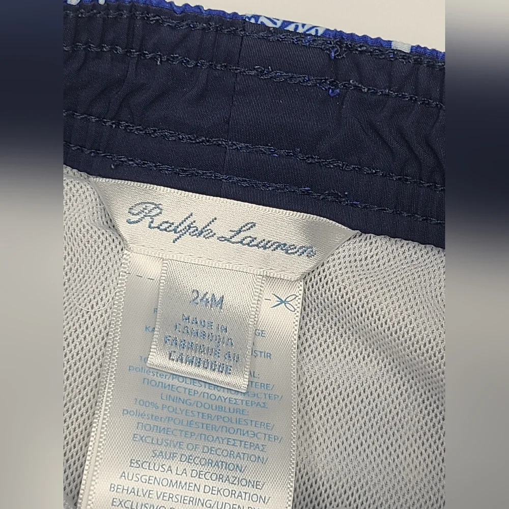 Ralph Lauren baby boy Polo Bear swim trunks size 24 months